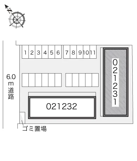 ★手数料０円★美濃加茂市山手町２丁目　月極駐車場（LP）